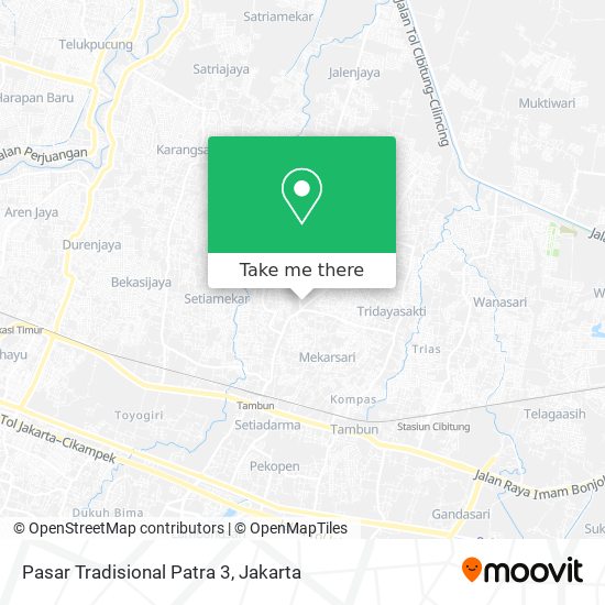 Pasar Tradisional Patra 3 map