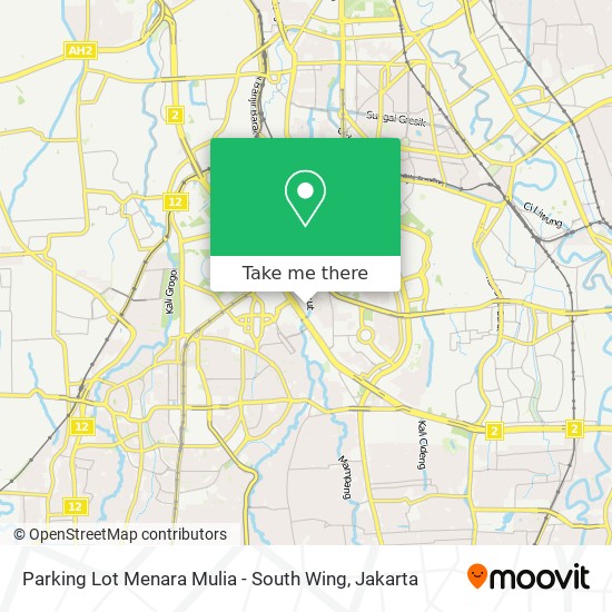 Parking Lot Menara Mulia - South Wing map