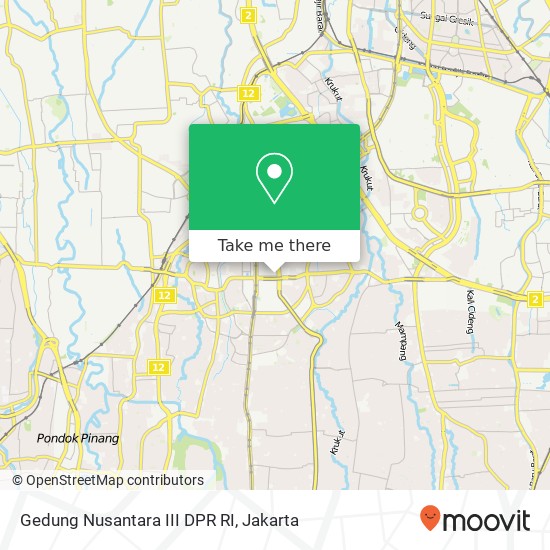 Gedung Nusantara III DPR RI map