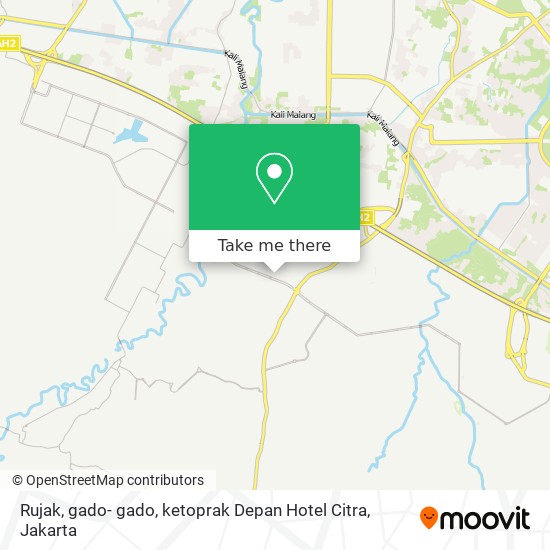 Rujak, gado- gado, ketoprak  Depan Hotel Citra map