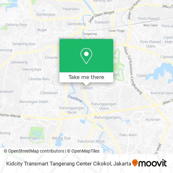 Kidcity Transmart Tangerang Center Cikokol map