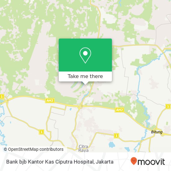 Bank bjb Kantor Kas Ciputra Hospital map