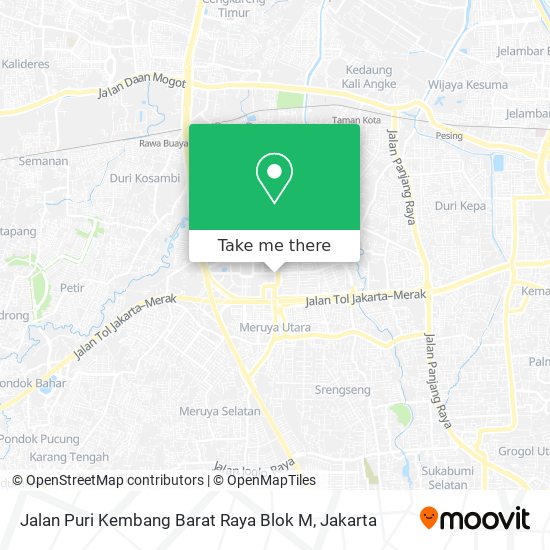 Jalan Puri Kembang Barat Raya Blok M map