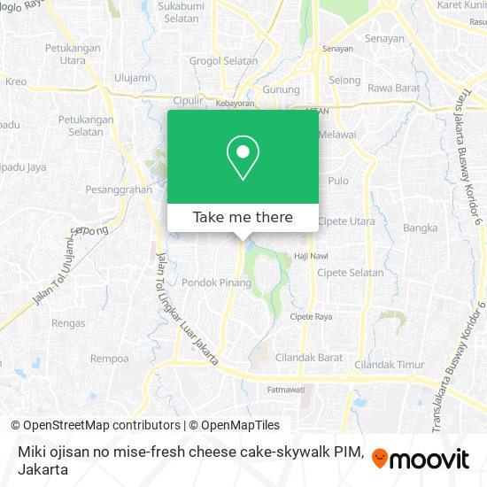 Miki ojisan no mise-fresh cheese cake-skywalk PIM map