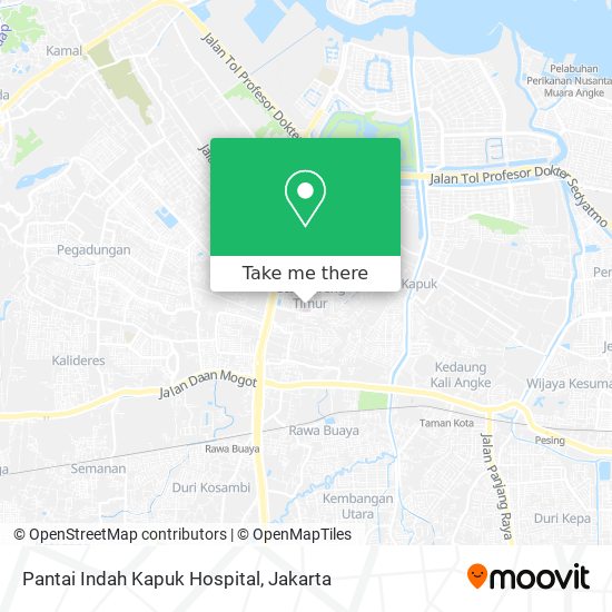 Pantai Indah Kapuk Hospital map
