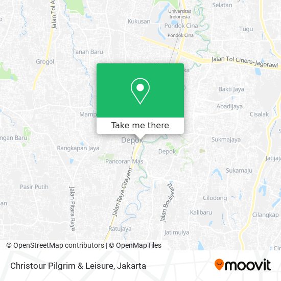 Christour Pilgrim & Leisure map