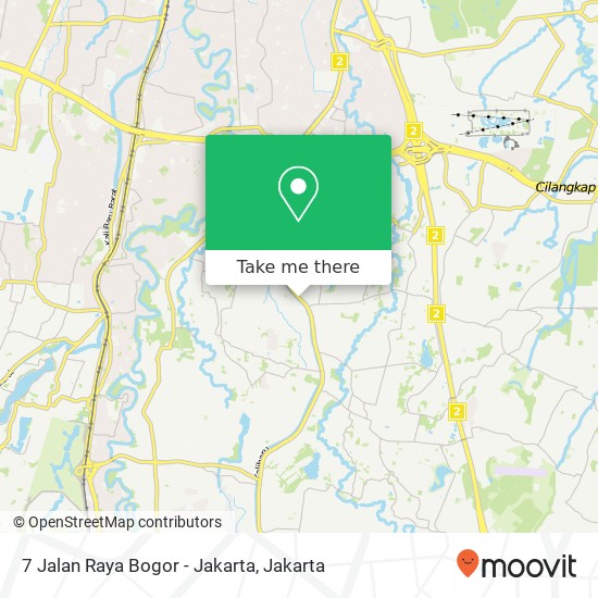 7 Jalan Raya Bogor - Jakarta map