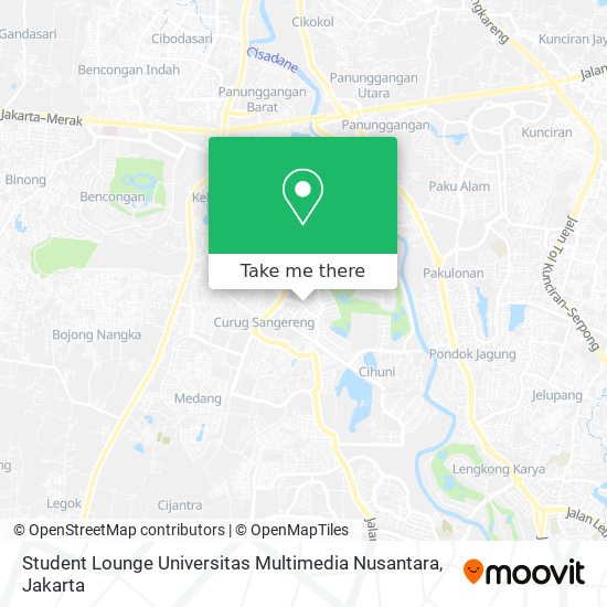 Student Lounge Universitas Multimedia Nusantara map