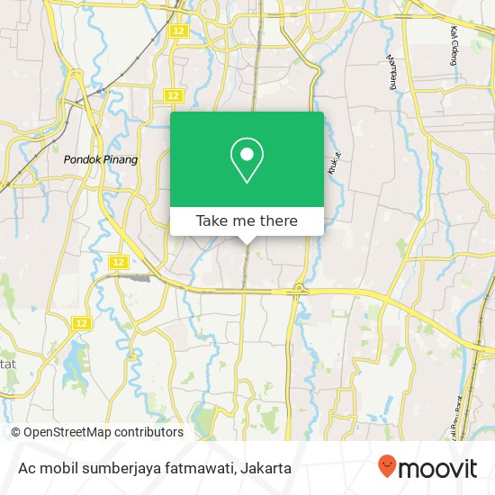 Ac mobil sumberjaya fatmawati map