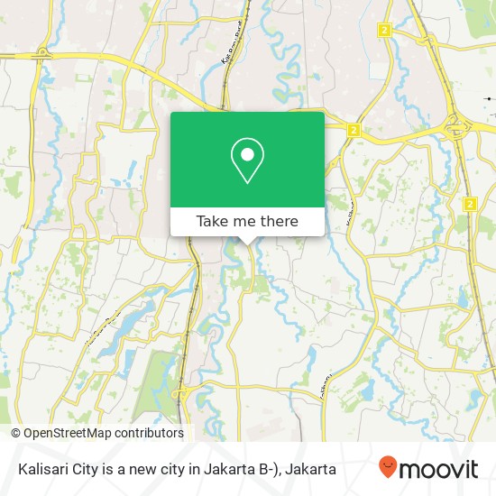 Kalisari City is a new city in Jakarta B-) map