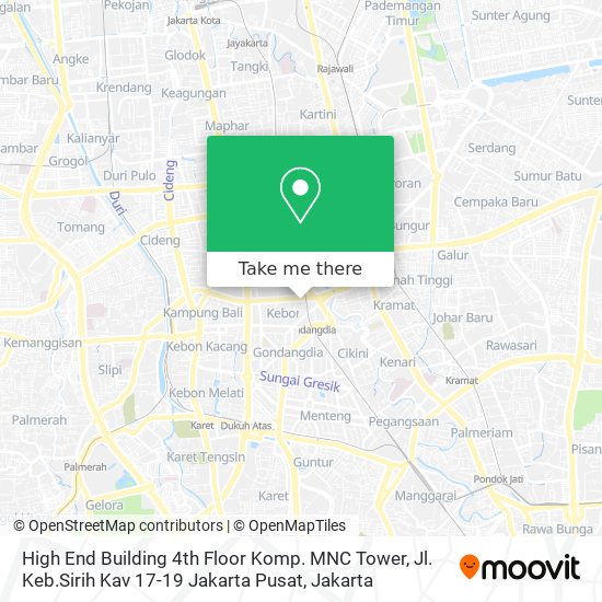 High End Building 4th Floor Komp. MNC Tower, Jl. Keb.Sirih Kav 17-19 Jakarta Pusat map