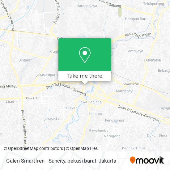 Galeri Smartfren - Suncity, bekasi barat map