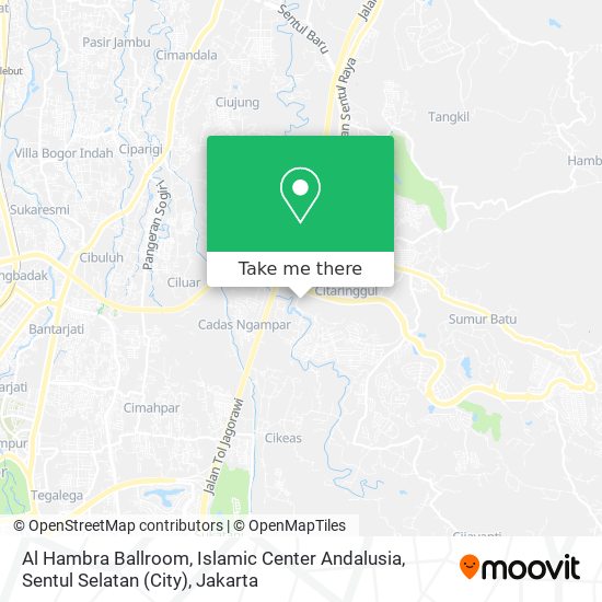 Al Hambra Ballroom, Islamic Center Andalusia, Sentul Selatan (City) map