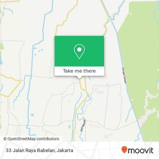 33 Jalan Raya Babelan map