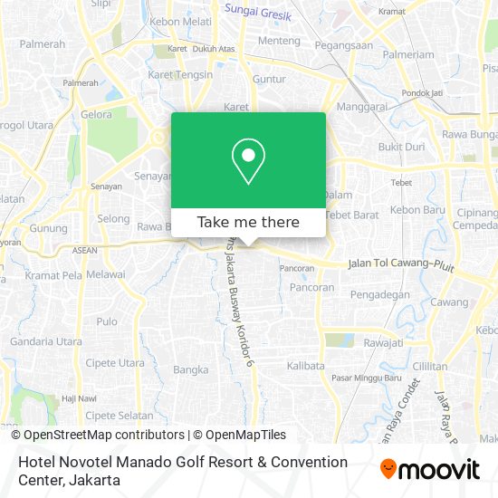 Hotel Novotel Manado Golf Resort & Convention Center map