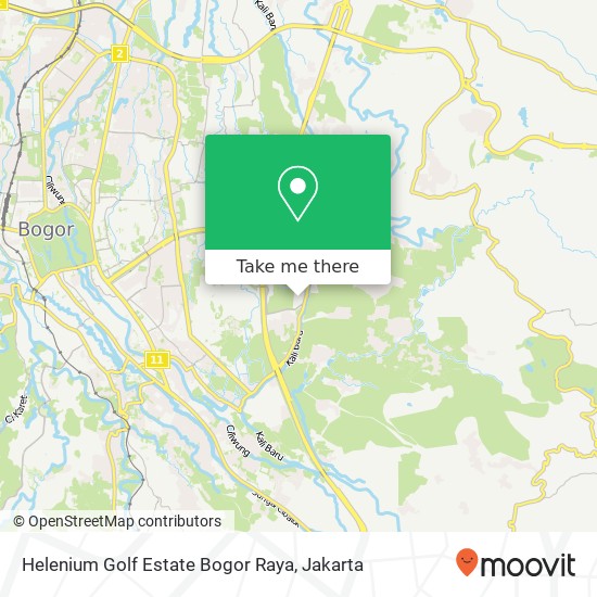 Helenium Golf Estate Bogor Raya map
