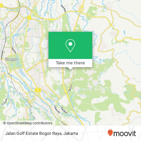 Jalan Golf Estate Bogor Raya map