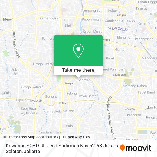 Kawasan SCBD, JL Jend Sudirman Kav 52-53 Jakarta Selatan map