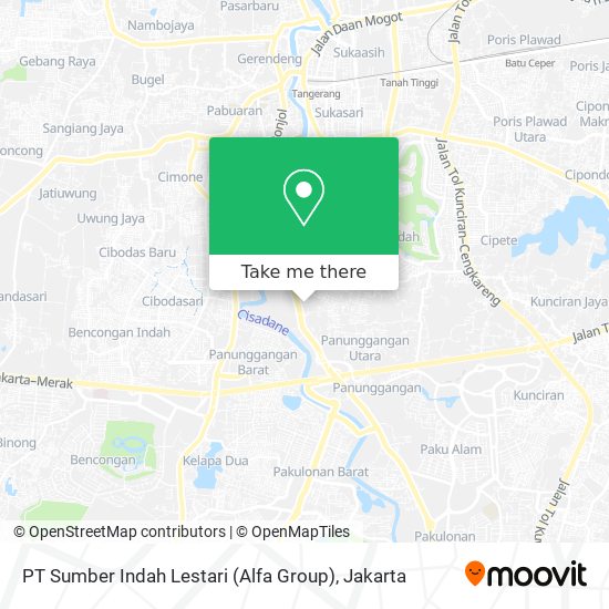 PT Sumber Indah Lestari (Alfa Group) map