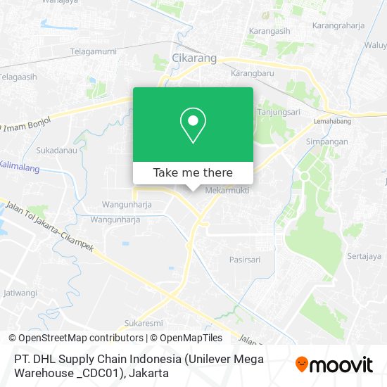 PT. DHL Supply Chain Indonesia (Unilever Mega Warehouse _CDC01) map