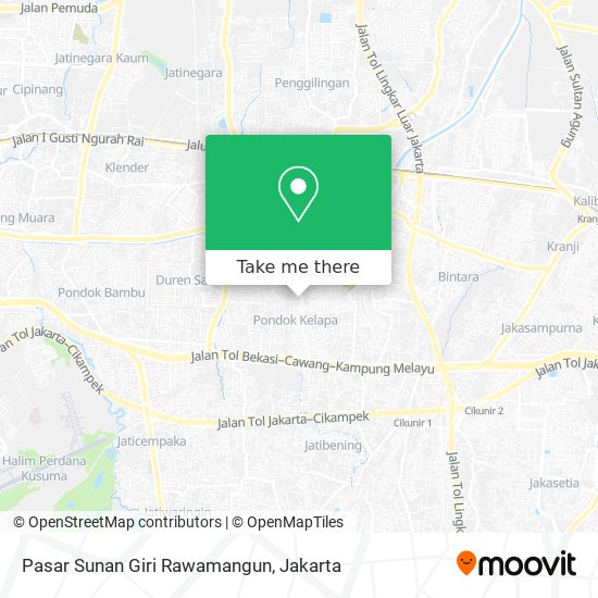 Pasar Sunan Giri Rawamangun map