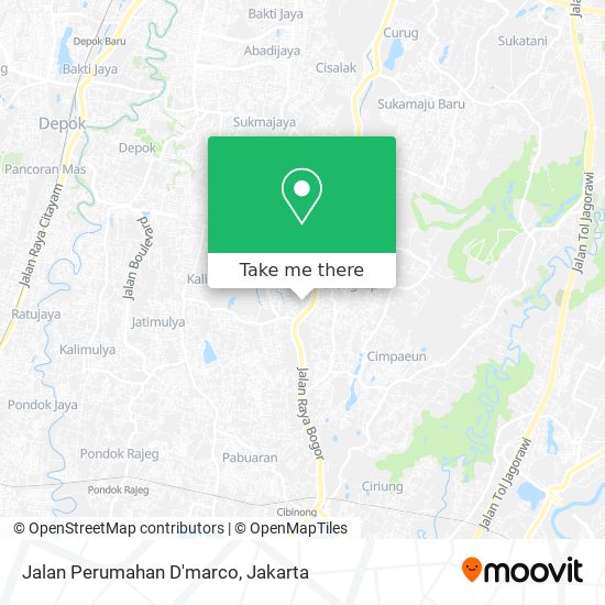 Jalan Perumahan D'marco map