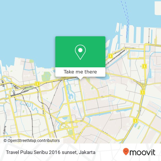 Travel Pulau Seribu 2016 sunset map