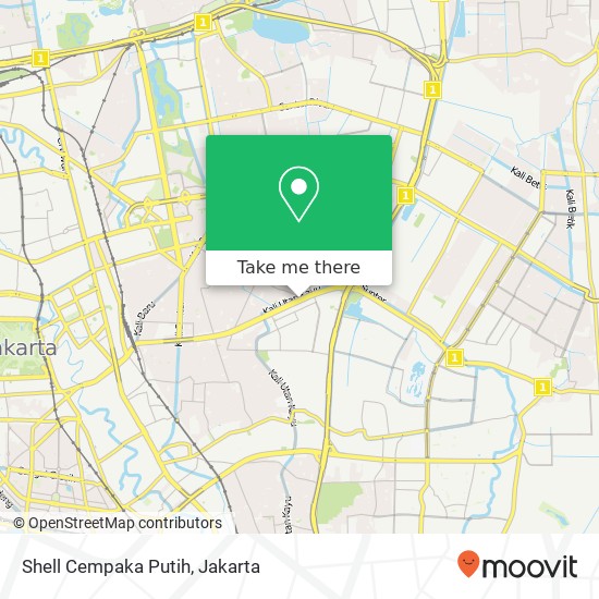 Shell Cempaka Putih map