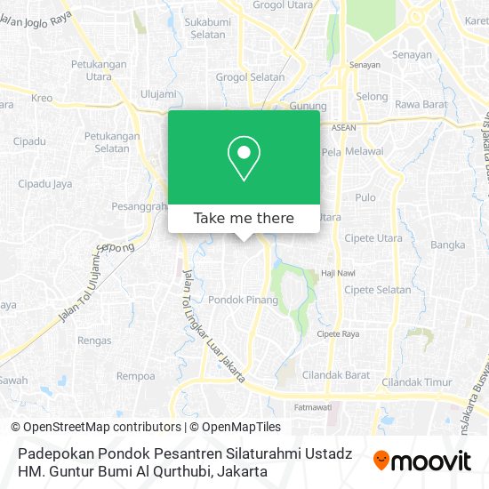Padepokan Pondok Pesantren Silaturahmi Ustadz HM. Guntur Bumi Al Qurthubi map