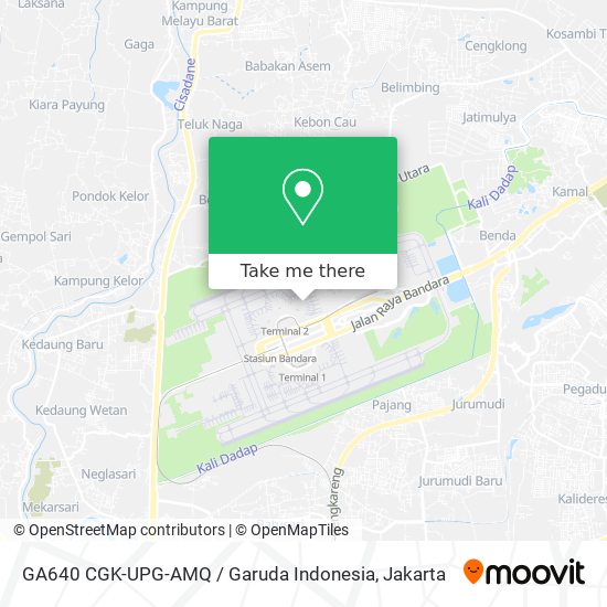 GA640 CGK-UPG-AMQ / Garuda Indonesia map