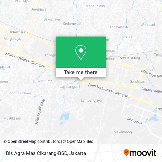 Bis Agra Mas Cikarang-BSD map