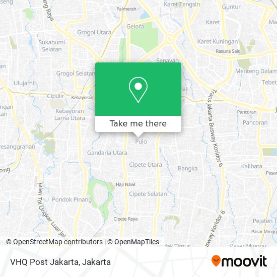 VHQ Post Jakarta map