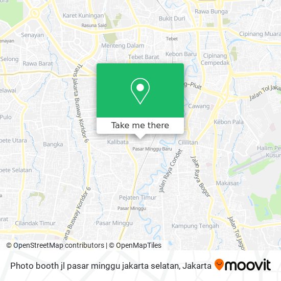 Photo booth jl pasar minggu jakarta selatan map