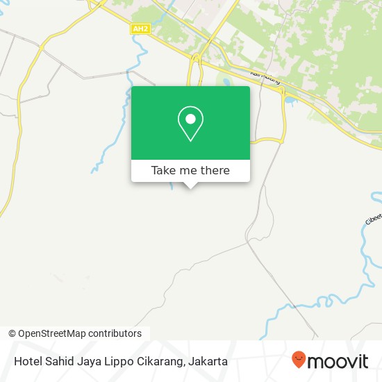 Hotel Sahid Jaya Lippo Cikarang map