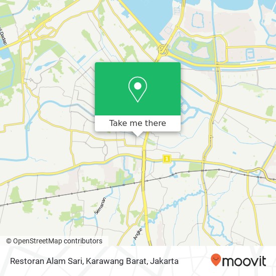 Restoran Alam Sari, Karawang Barat map