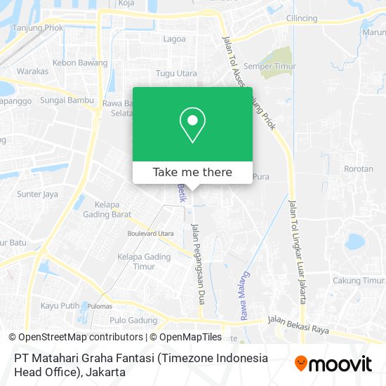 PT Matahari Graha Fantasi (Timezone Indonesia Head Office) map