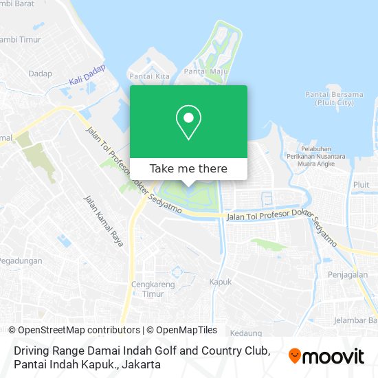 Driving Range Damai Indah Golf and Country Club, Pantai Indah Kapuk. map