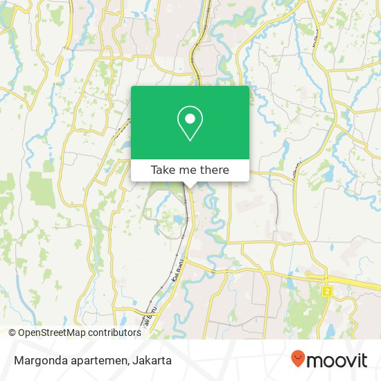 Margonda apartemen map