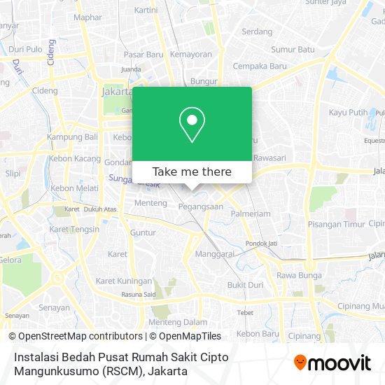 Instalasi Bedah Pusat Rumah Sakit Cipto Mangunkusumo (RSCM) map