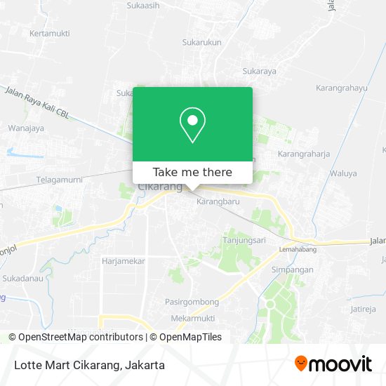 Lotte Mart Cikarang map
