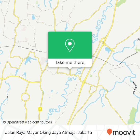Jalan Raya Mayor Oking Jaya Atmaja map