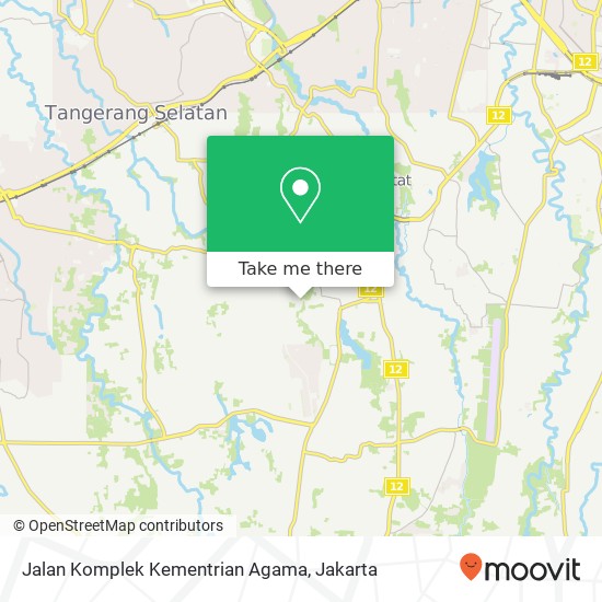 Jalan Komplek Kementrian Agama map