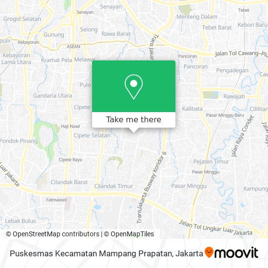 Puskesmas Kecamatan Mampang Prapatan map