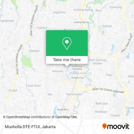 Musholla DTE-FTUI map