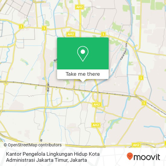 Kantor Pengelola Lingkungan Hidup Kota Administrasi Jakarta Timur map