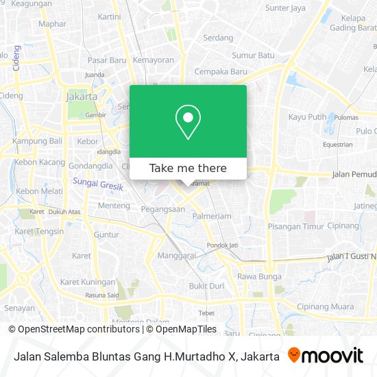 Jalan Salemba Bluntas Gang H.Murtadho X map