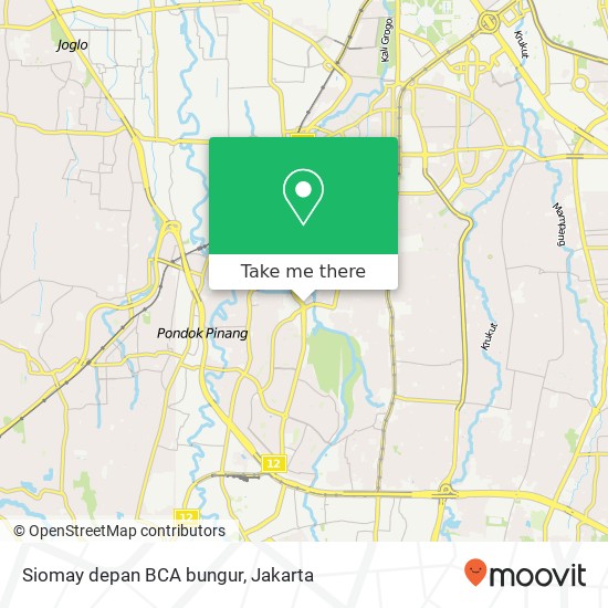 Siomay depan BCA bungur map