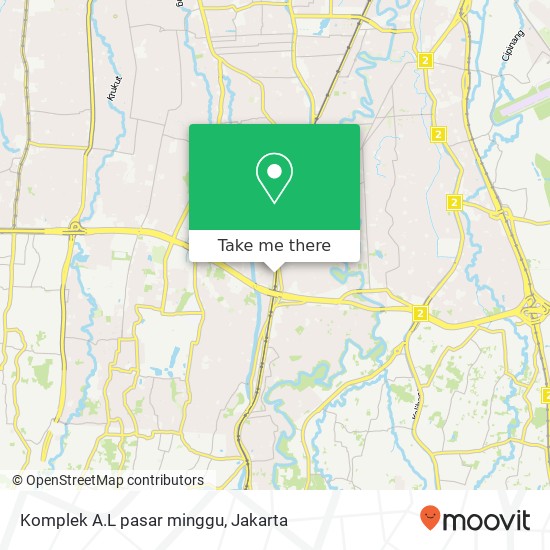 Komplek A.L pasar minggu map