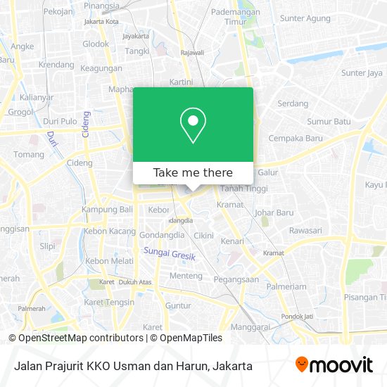 Jalan Prajurit KKO Usman dan Harun map