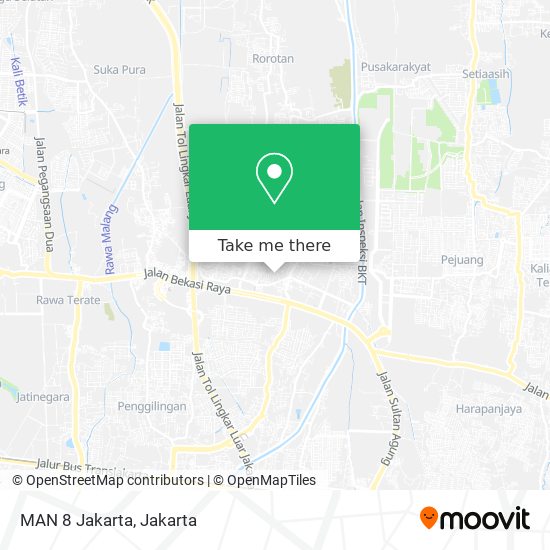 MAN 8 Jakarta map